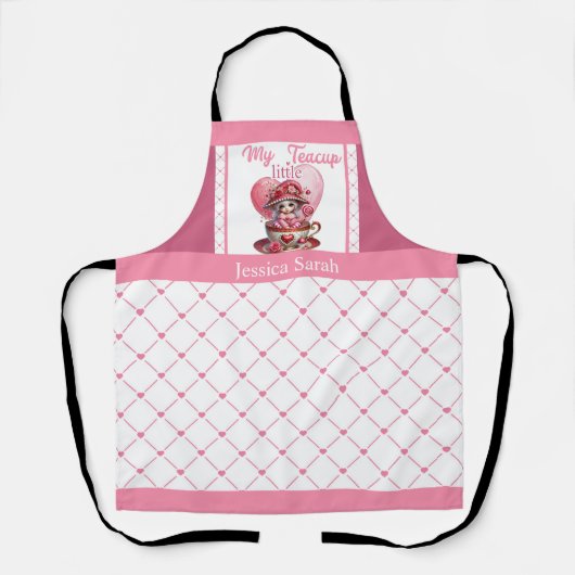 ティーカップかわいこちゃん エプロン (正面)