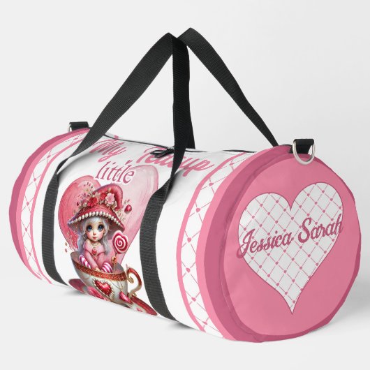 ティーカップかわいこちゃん ダッフルバッグ (左コーナー)