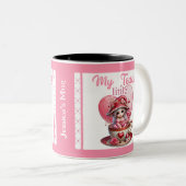 ティーカップかわいこちゃん ツートーンマグカップ (正面右)