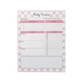 ティーカップかわいこちゃん_デイリープランナー ノートパッド