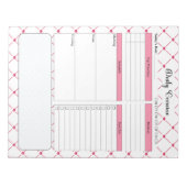 ティーカップかわいこちゃん_デイリープランナー ノートパッド (正面)