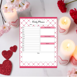 ティーカップかわいこちゃん_デイリープランナー ノートパッド