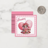 ティーカップかわいこちゃん ノートカード (正面/裏面インサイチュ)