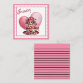 ティーカップかわいこちゃん ノートカード (正面/裏面)