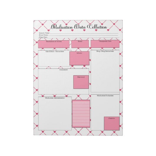 ティーカップかわいこちゃん_投薬データ収集 ノートパッド (回転)