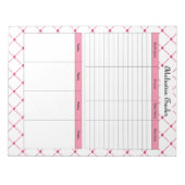 ティーカップかわいこちゃん_投薬トラッカー ノートパッド (正面)