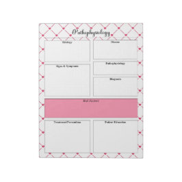 ティーカップかわいこちゃん_病態生理学テンプレート ノートパッド