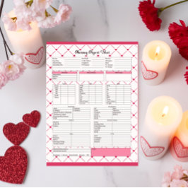 ティーカップかわいこちゃん_看護報告シート ノートパッド