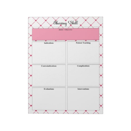 ティーカップかわいこちゃん_看護技能 ノートパッド (回転)