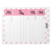 ティーカップかわいこちゃん_看護SBARシート ノートパッド (正面)