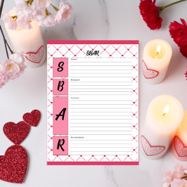 ティーカップかわいこちゃん_看護SBARシート ノートパッド