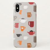 ティーカップとコーヒーマグカップのケース Case-Mate iPhoneケース (裏面)