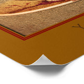 ティーカップとソーサー独自の引用文 ポスター (角)