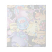 ティーカップとティーポット ノートパッド (正面)