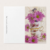 ティーカップとデイジーカード (外部フラット)