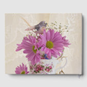 ティーカップとデイジー ゲストブック (裏面)