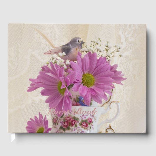 ティーカップとデイジー ゲストブック (正面)