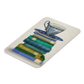 ティーカップと書籍3 マグネット (左側)