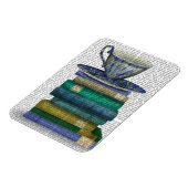 ティーカップと書籍 マグネット (左側)