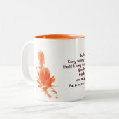 ティーカップについての引用文のサフラン仏Gautama ツートーンマグカップ (正面左)