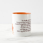 ティーカップについての引用文のサフラン仏Gautama ツートーンマグカップ (中央)