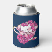ティーカップに入った猫 缶クーラー (缶正面)