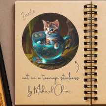 ティーカップに入った猫 | Teacup Catスタンプの子猫