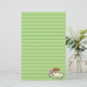 ティーカップに登場するテディベア 便箋 (スタンド正面)