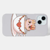 ティーカップのかわいい子猫 Case-Mate iPhoneケース (裏面 (横))