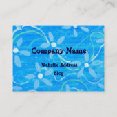 ティーカップのフクロウ 名刺 (裏面)