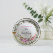 ティーカップのブライダルシャワーの結婚式の招待状 カード (スタンド正面)