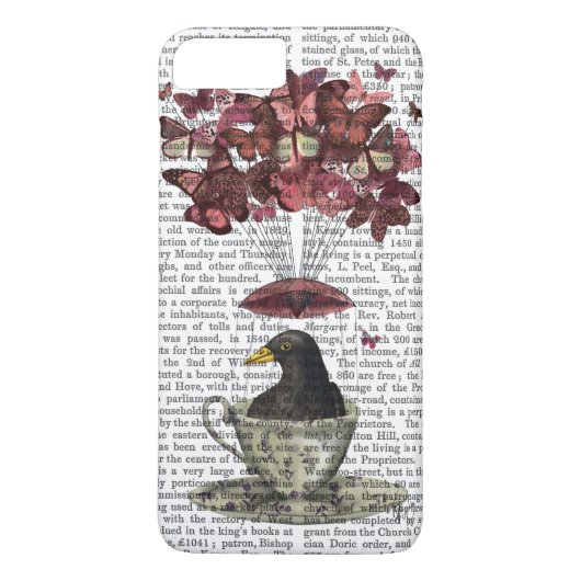 ティーカップのブラックバード Case-Mate iPhoneケース (裏面)
