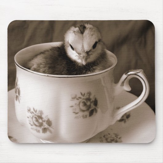 ティーカップのブーツ マウスパッド (正面)