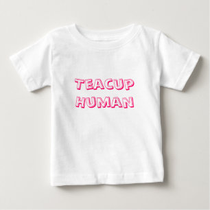 ティーカップの人間 ベビーTシャツ