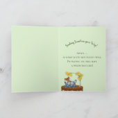 ティーカップの休息の十分マウスを得て下さい カード (内部)