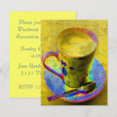 ティーカップの招待状 招待状 (正面/裏面)