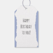 ティーカップの白い子猫 ギフトタグ (裏面)