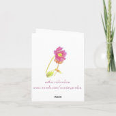 ティーカップの積み重ねの茶時間は感謝していしています サンキューカード (裏面)