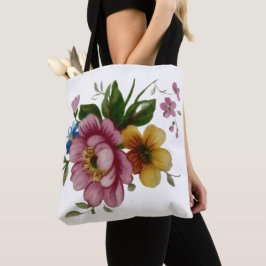 ティーカップの花束 トートバッグ