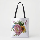ティーカップの花束 トートバッグ (正面)