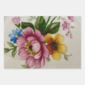 ティーカップの花束  ラッピングペーパーシート (正面)