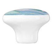 ティーカップの陶磁器のノブのパンジー セラミックノブ (側面)