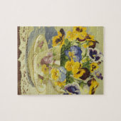 ティーカップの1187本のパンジー ジグソーパズル (横)