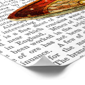 ティーカップアンドレッド（鳥）ショウジョウコウカンチョウ ポスター (角)