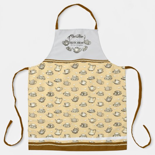 ティーカップエプロン エプロン (正面)