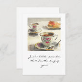 ティーカップカード (正面/裏面)