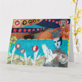 ティーカップグリーティングカード カード (黄色い花)