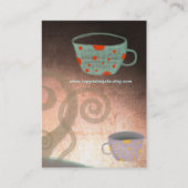 ティーカップコーヒーショップ名刺 名刺 (裏面)