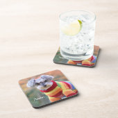 ティーカップシュナウザーパピードッグインのセーター コースター (右側)