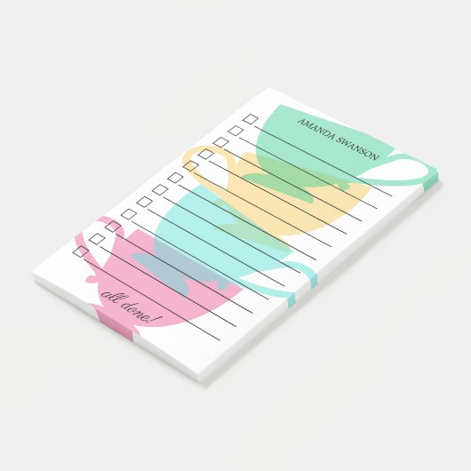 ティーカップシルエットを一覧表示するには – 名前 ポストイット (アングル)